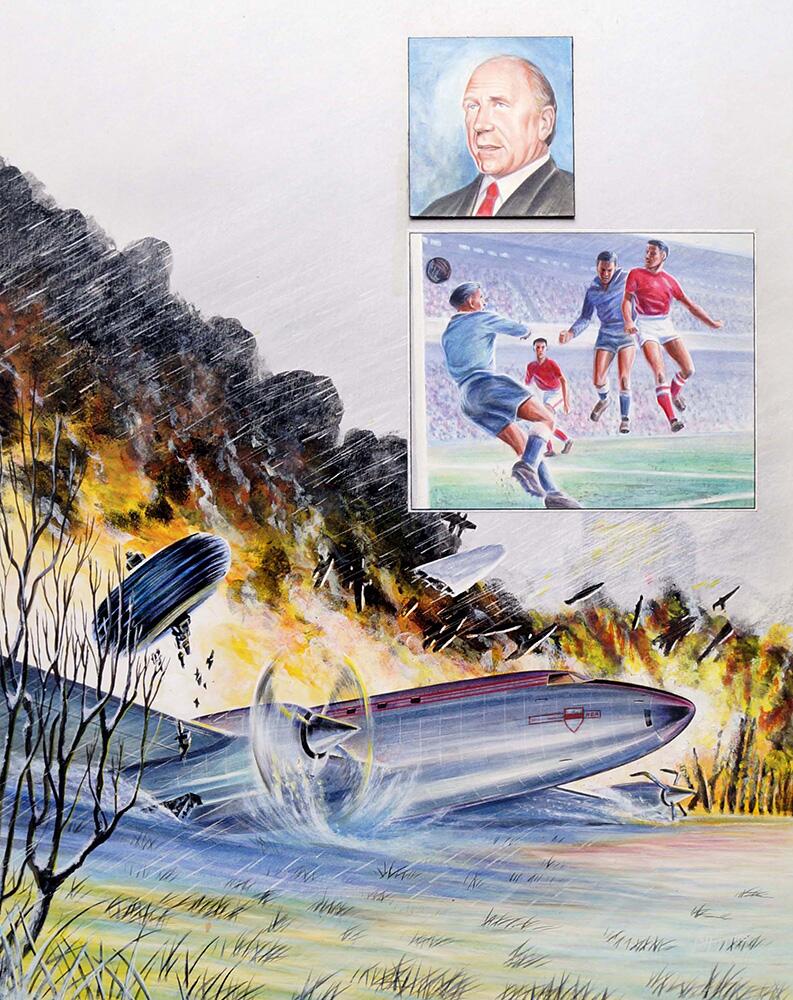 The Busby Babes art by John B Higgins