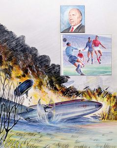 The Busby Babes art by John B Higgins
