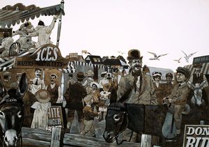 Edwardians At The Seaside art by Richard Hook