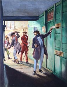 Young Charles Dickens art by Peter Jackson