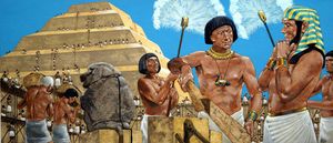 Imhotep and the Great Pyramid art by Richard Hook