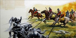 The Battle of Flodden art by Andrew Howat
