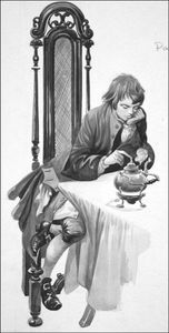 Young James Watt art by Peter Jackson