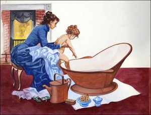 Bath Time art by Peter Jackson