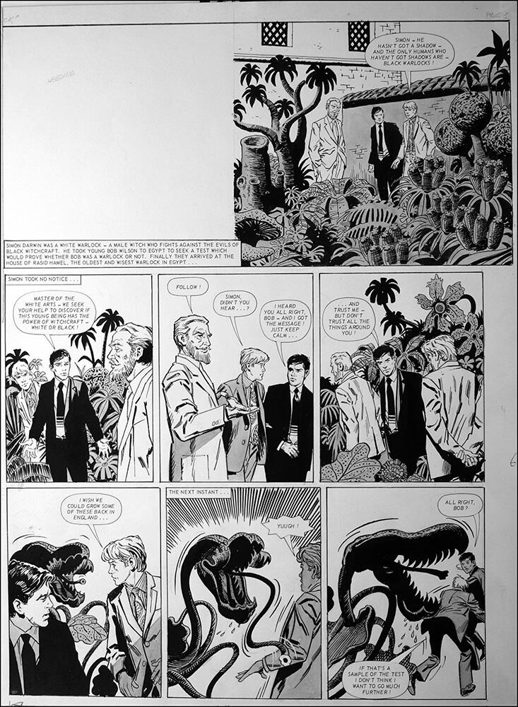 Warlock - Triffid art by Jose Jimenez