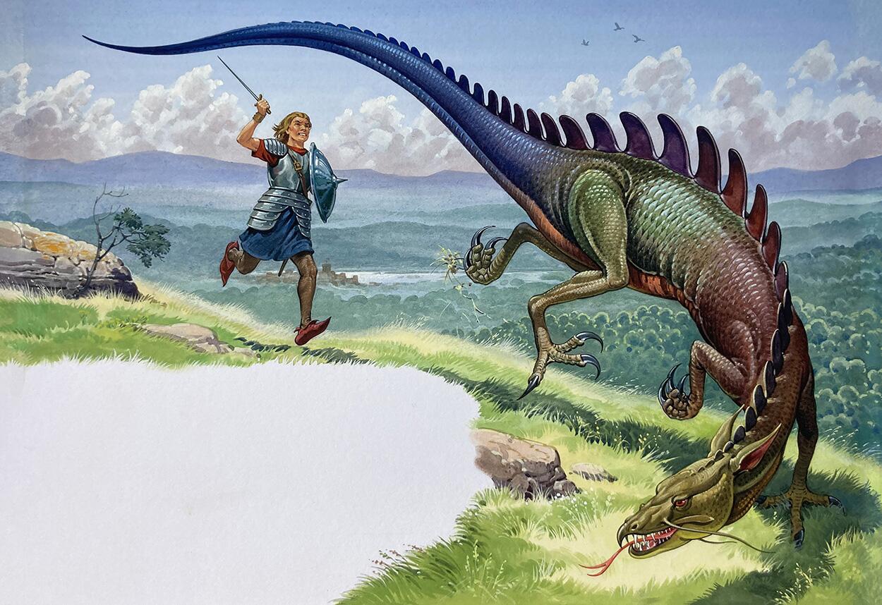 Dragon Chase art by Bernard Long