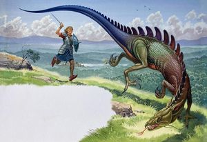 Dragon Chase art by Bernard Long