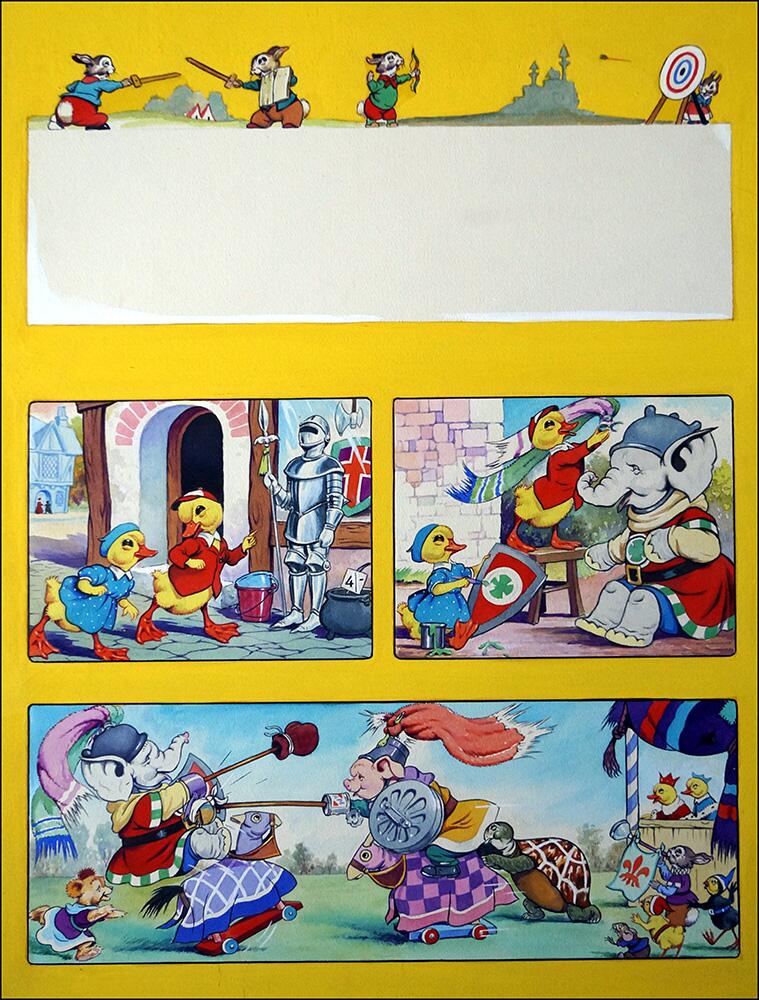 Dicky and Dolly's Jousting Day art by Harold McCready