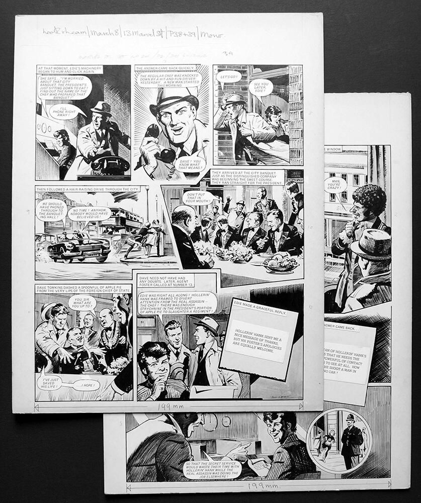 Second page art by Bill Lacey
