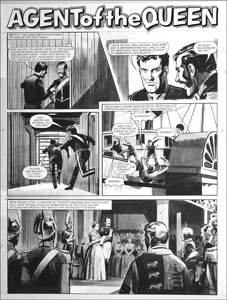 Agent of the Queen - Fanfare (TWO pages) art by Bill Lacey