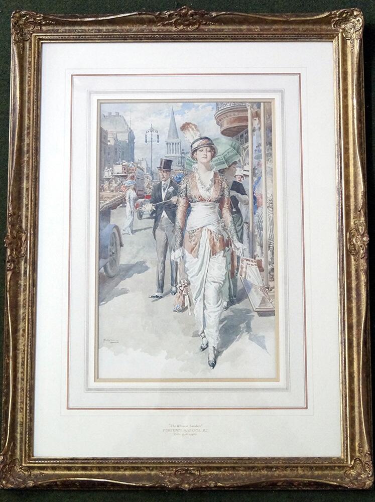 Painting in frame art by Fortunino Matania