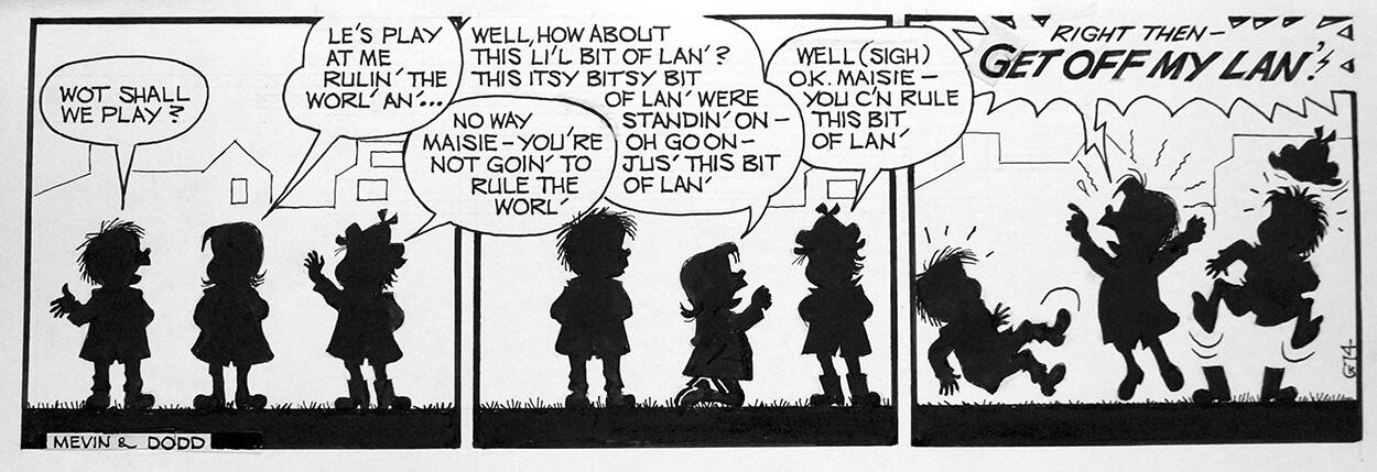 The Perishers daily strip G74 art by Bill Mevin