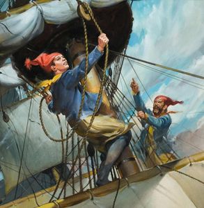 On the Main Mast art by James E McConnell