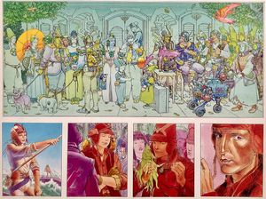 The Street 4 art by Moebius (Jean Giraud) and Geof Darrow