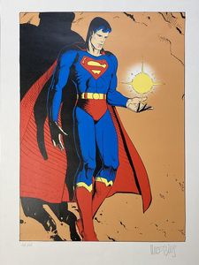 The Man of Steel art by Moebius (Jean Giraud)