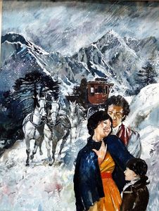 The Alpine Coach book cover art art by Tony Morris