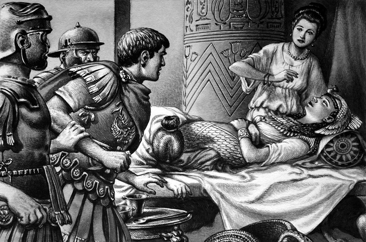 Death of Cleopatra art by Patrick Nicolle