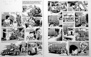 Catweazle Tied-Up (TWO pages) art by Alan Parry