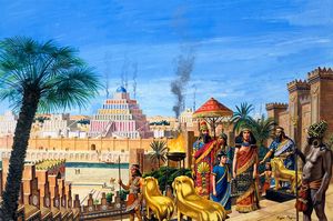 Nabonidus: Last King of Babylon art by Roger Payne