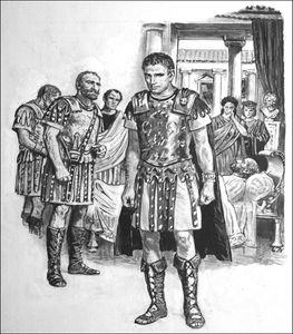 Tiberius and Caligula art by Ken Petts
