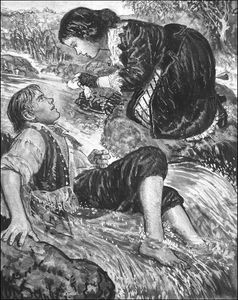 Lorna Doone Meets John Ridd art by Ken Petts