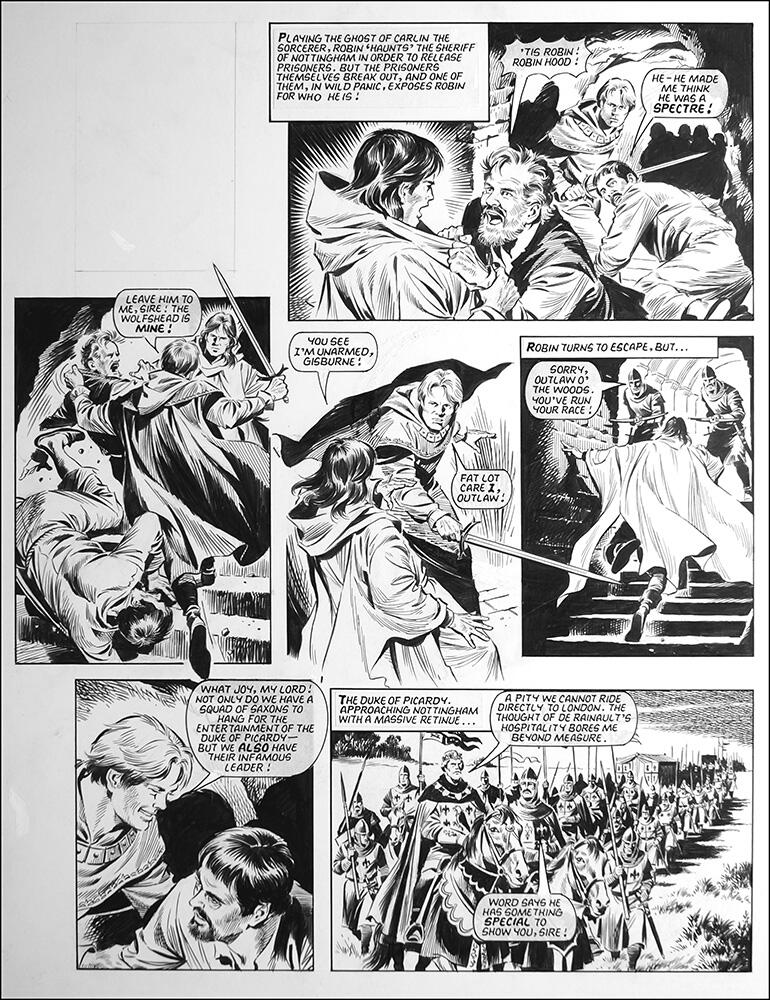Robin of Sherwood - Spectre (TWO pages) art by Mike Noble