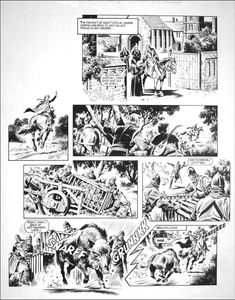 Robin of Sherwood: Marion in Peril (TWO pages) art by Mike Noble
