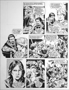 Robin of Sherwood - Nottingham Castle (TWO pages) art by Mike Noble