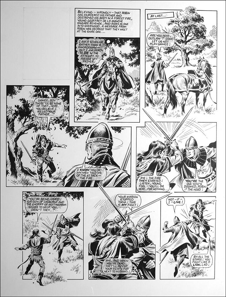 Robin of Sherwood - Say Your Prayers (TWO pages) art by Mike Noble