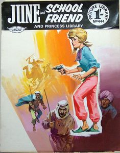 June and Schoolfriend cover art #444 art by Brian O'Hanlon