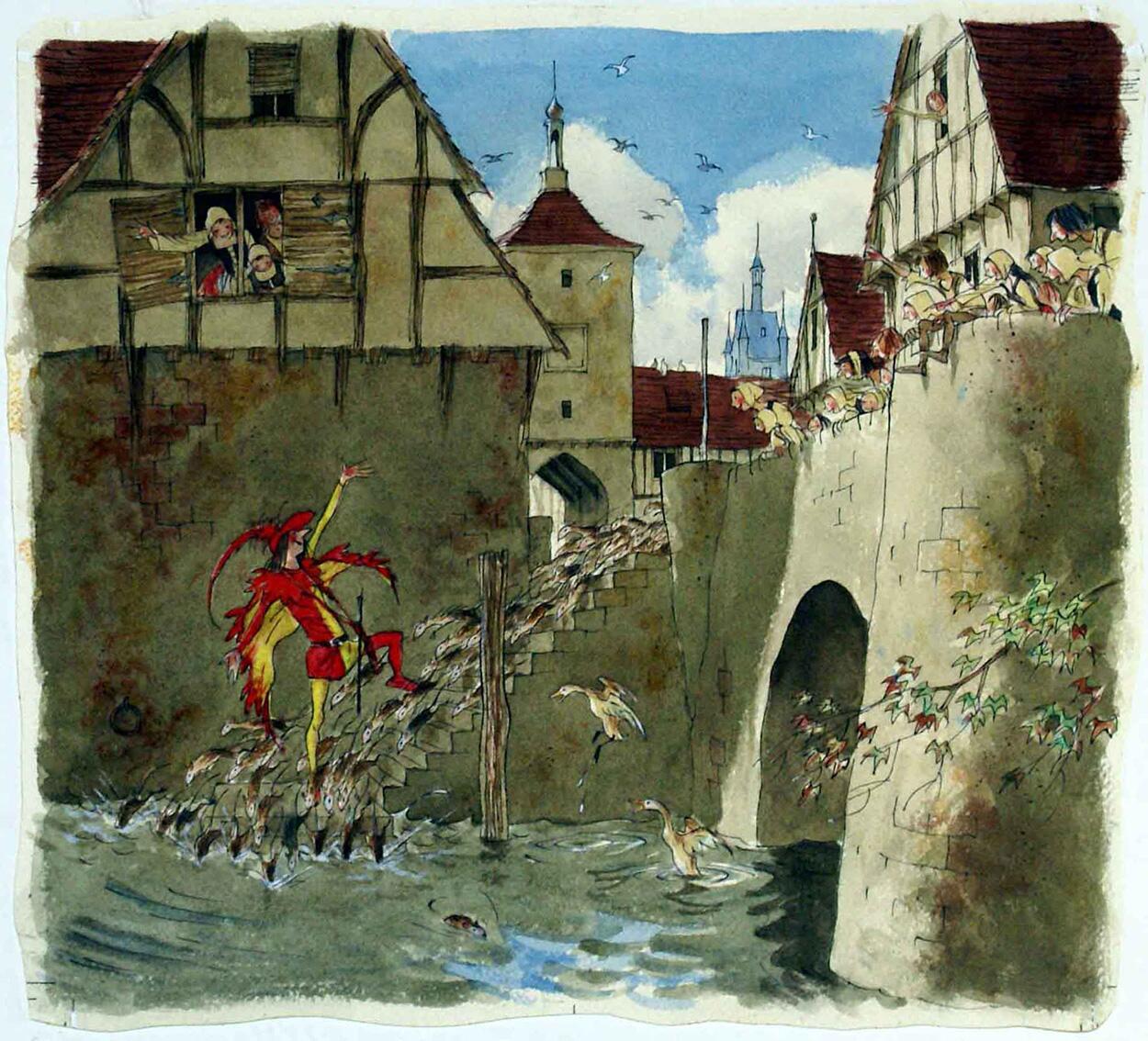 The Pied Piper of Hamelin 5 art by Richard O Rose