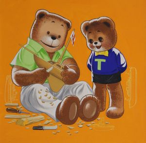 Teddy Bear: Model Boat art by William Francis Phillipps