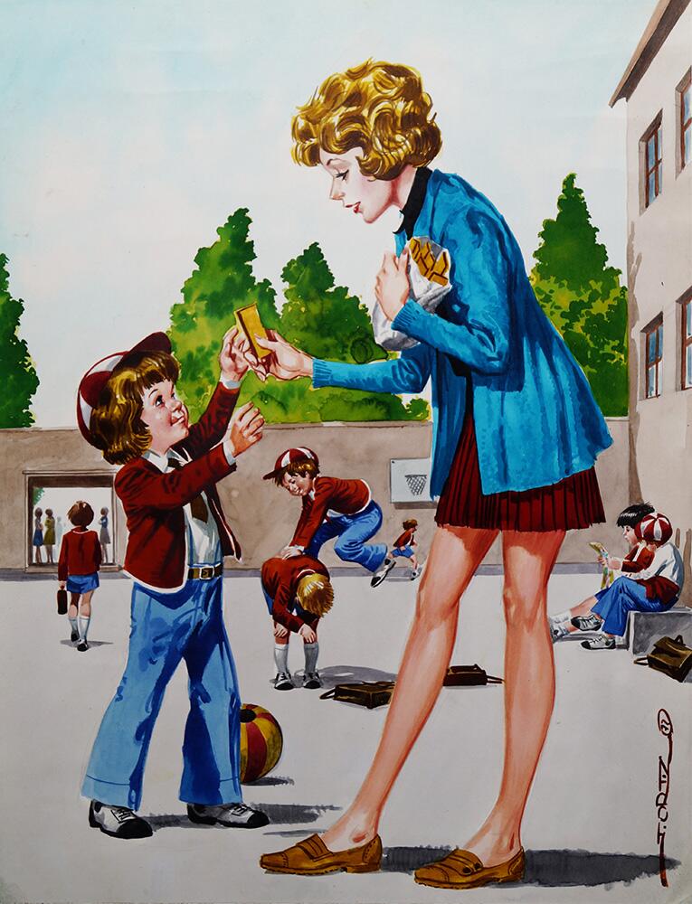 Leap-Frog and Chocolate Treats art by Jose Ortiz