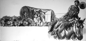 Where Is The Badlands Kid? art by Edwin Phillips