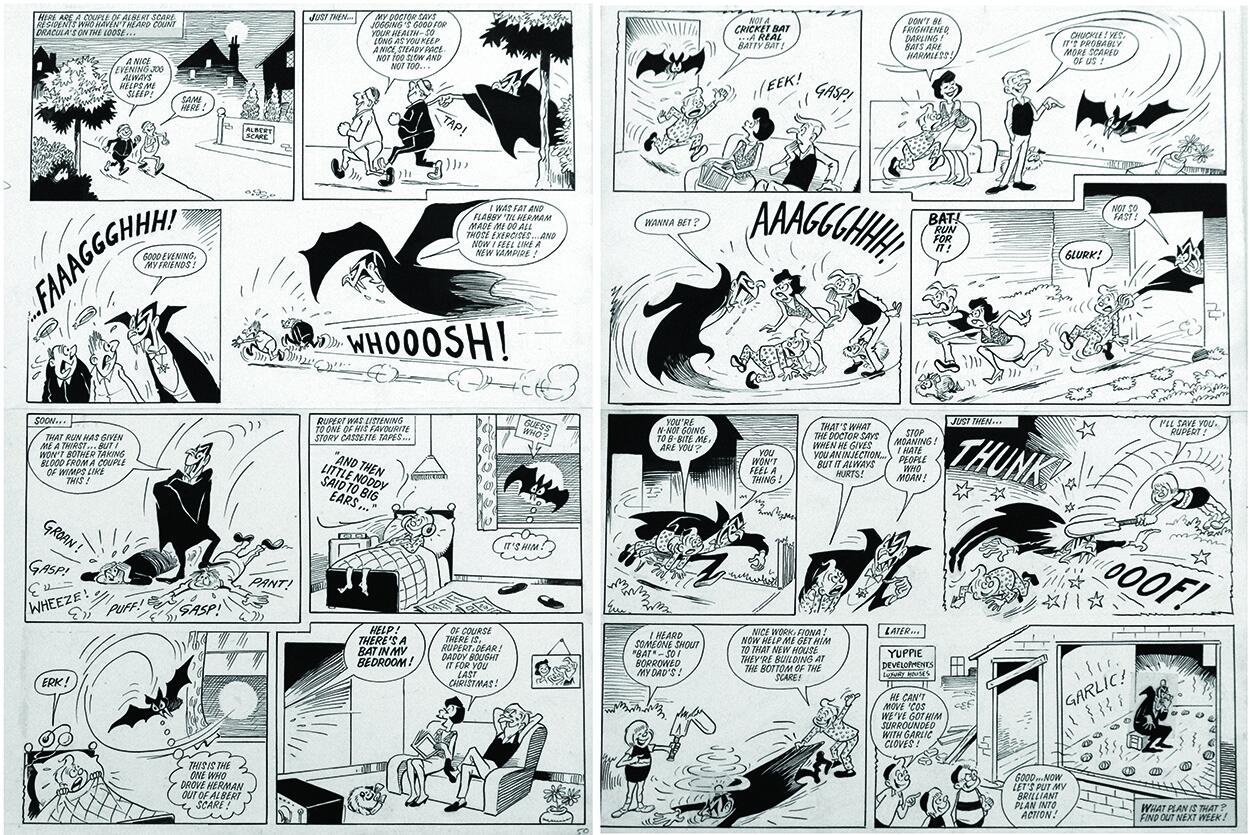 Beastenders 5 (TWO pages) art by Reg Parlett