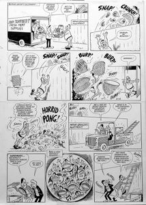 Beastenders - Day of the Triffids (TWO pages) art by Reg Parlett