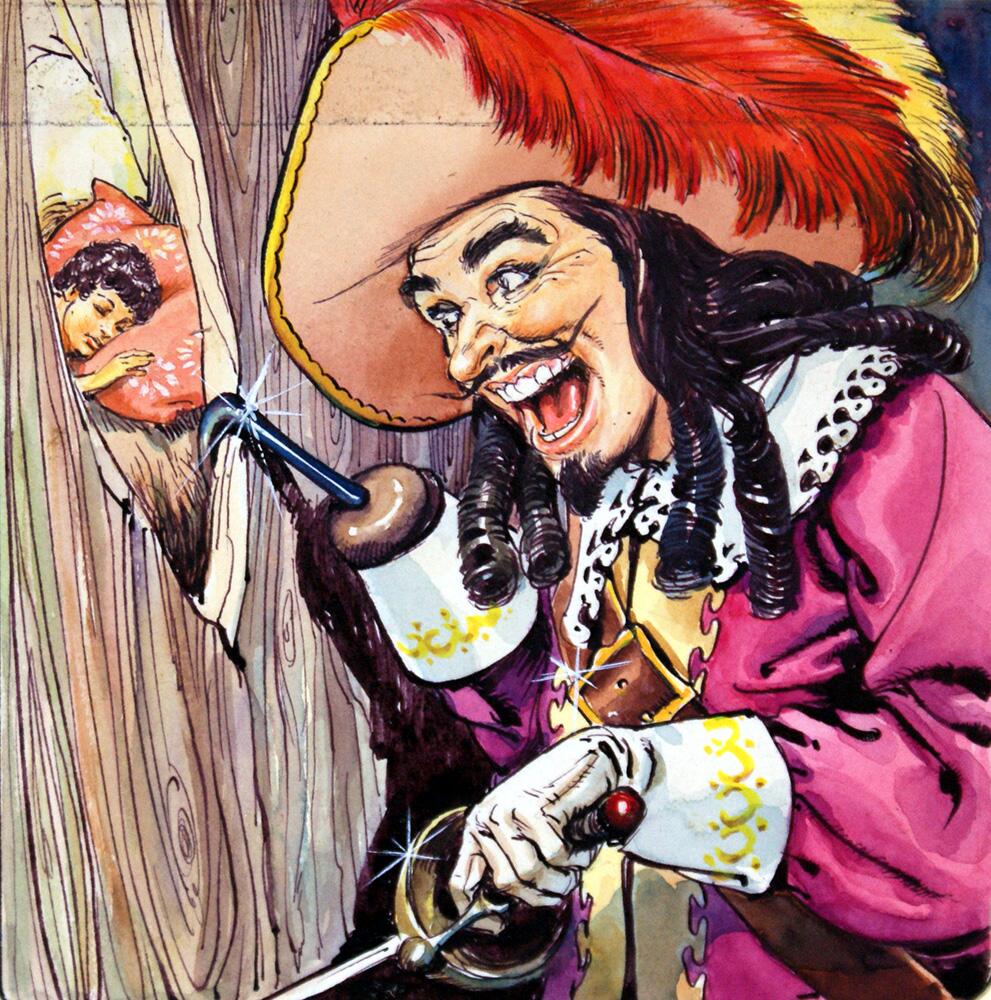 Peter Pan and Captain Hook art by Nadir Quinto