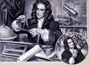 Sir Isaac Newton - The Genius of Grantham art by Paul Rainer