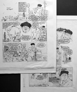 Benny Hill - Beach Life (TWO pages) art by Arthur Ranson