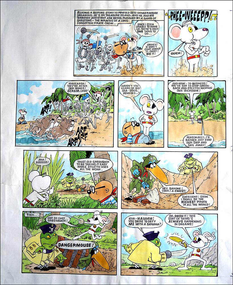 Danger Mouse - Pirates Redux (TWO pages) art by Arthur Ranson