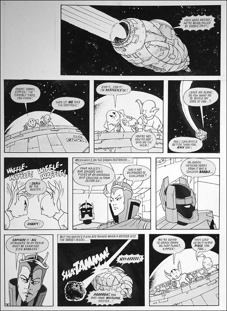 Galaxy Rangers: I Shall Be The Master (TWO pages) art by Arthur Ranson