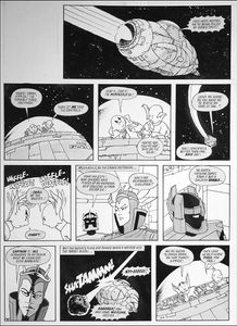 Galaxy Rangers: I Shall Be The Master (TWO pages) art by Arthur Ranson