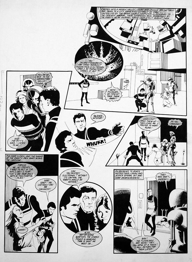 Logan's Run 38 from Look In art by Arthur Ranson