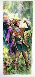 Robin Hood and Maid Marian art by Ernest Ratcliff