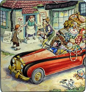 Norman Gnome Goes Shopping art by Geoff Squire