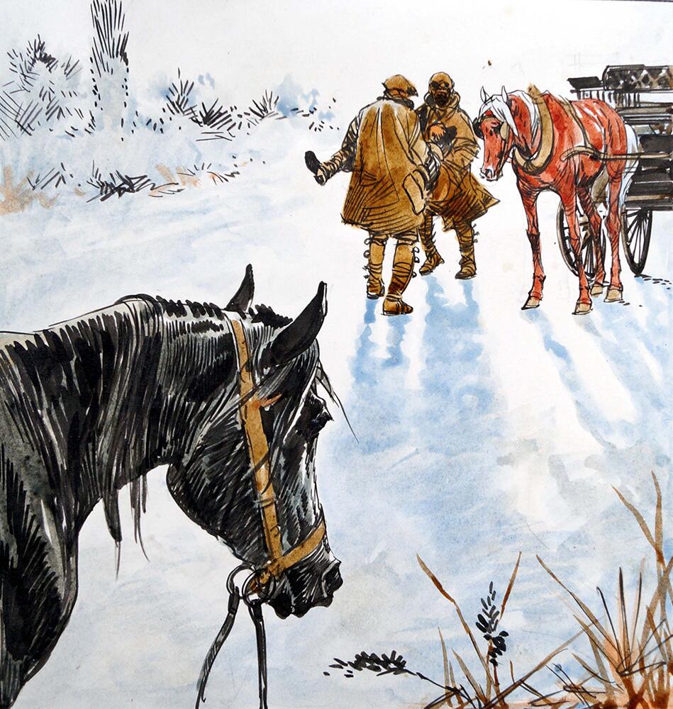 Black Beauty - A Casualty In The Snow art by Carlos Roume