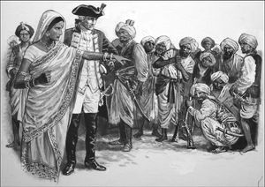 Begum Somru art by Clive Uptton