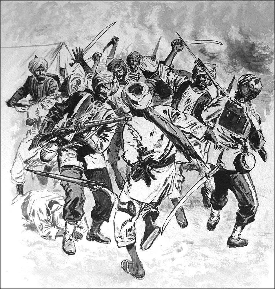 Retreat From Glory art by Clive Uptton