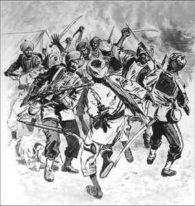 Retreat From Glory art by Clive Uptton