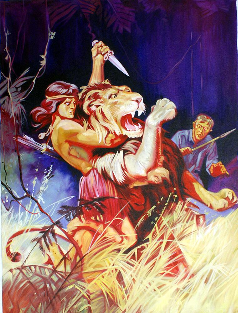 The All Story Tarzan cover recreation art by Vet